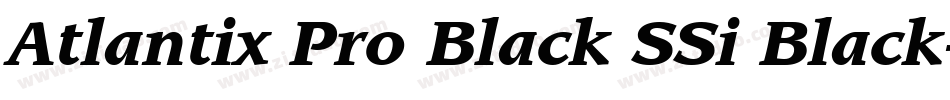 Atlantix Pro Black SSi Black字体转换